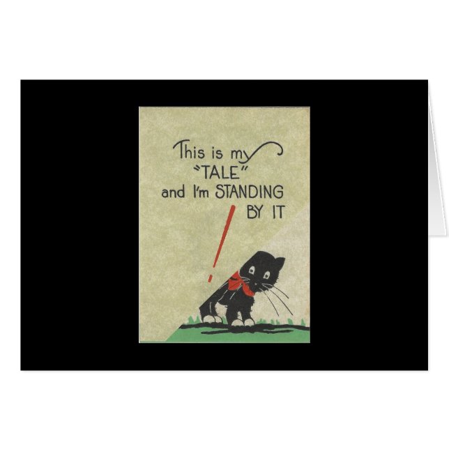 Tarjeta de "Historia" del gato (Anverso (Horizontal))