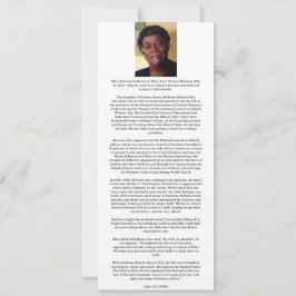 Tarjeta de historia negra cristiana
