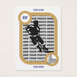 Tarjeta de hockey retro
