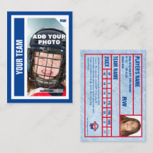 Tarjeta de hockey sobre césped personalizado - Azu