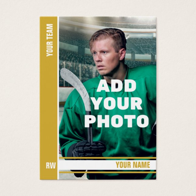 Tarjeta de hockey sobre hierba de oro - Estadístic (Frente)