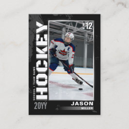 Tarjeta de hockey, tarjeta de jugador de hockey Pl