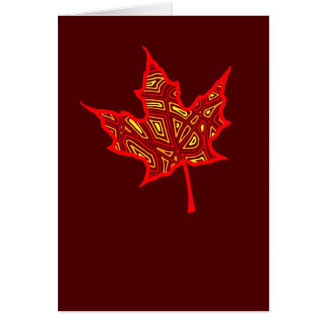 Tarjeta de hoja de fuego (Frente)