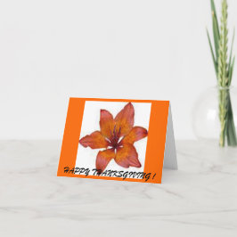 Tarjeta de hojas de Acción de Gracias