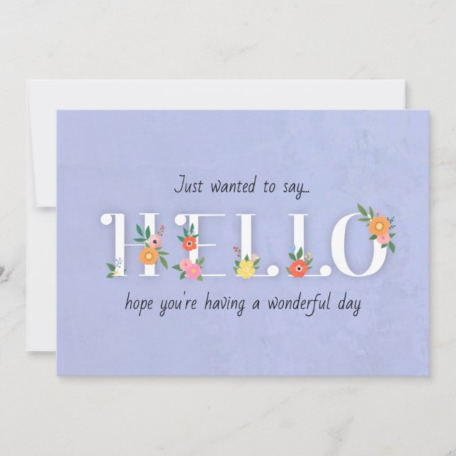 Tarjeta de Hola (Anverso)