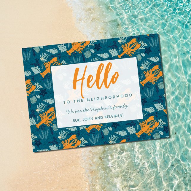 Tarjeta de Hola Nuevo Vecino | Tarjeta de Presenta (Subido por el creador)