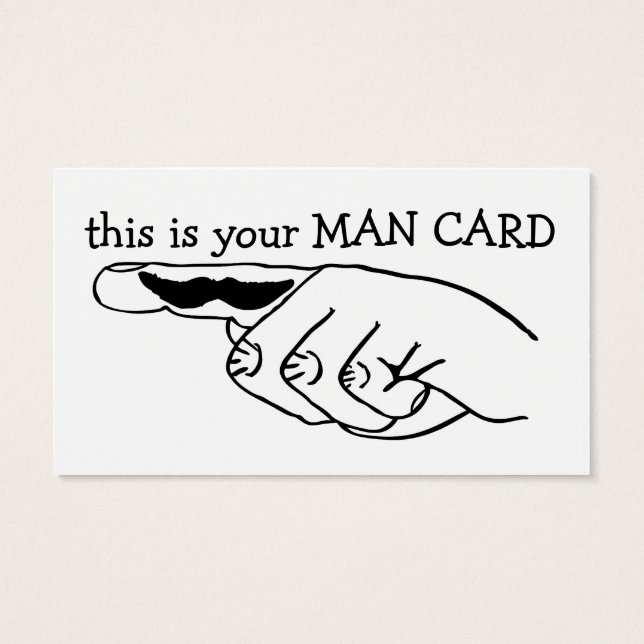 Tarjeta de hombre (Atrás)