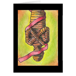 Tarjeta de hombre colgante