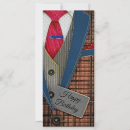 Tarjeta de hombre Feliz Cumpleaños Retro