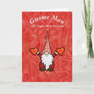 Tarjeta de hombre gnomo romántico
