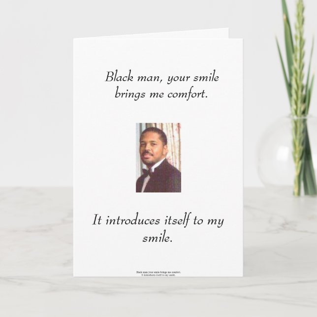Tarjeta de hombre negro (Anverso)