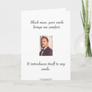 Tarjeta de hombre negro