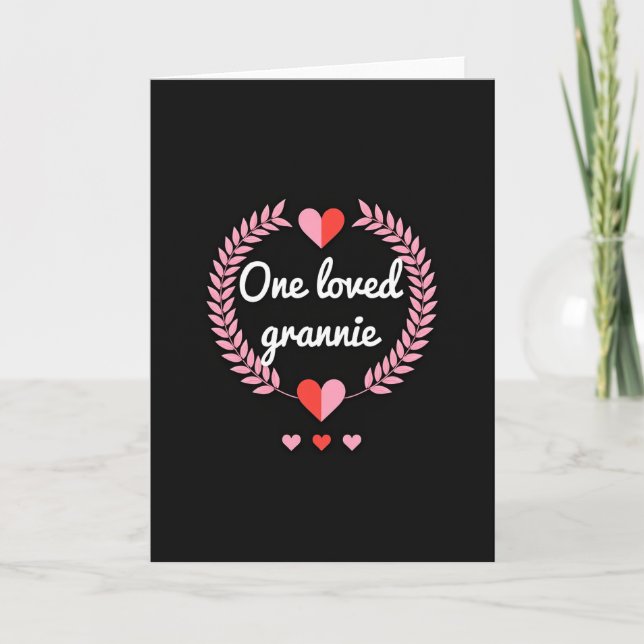 Tarjeta de Honor a una Querida Abuela (Anverso)