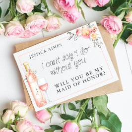 Tarjeta de honor de brunch y bubbly Bridal Brunch 