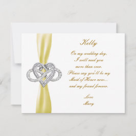 Tarjeta De Honor Del Corazón Infinito Amarillo Mai
