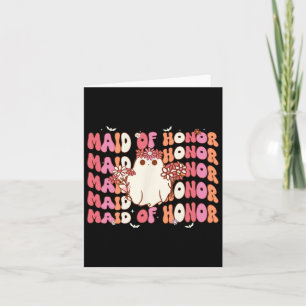 Tarjeta De Honor Ghost Halloween Spooky Bachelorette