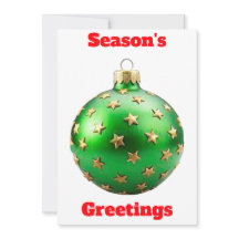 Tarjeta de honor verde para saludos de temporada