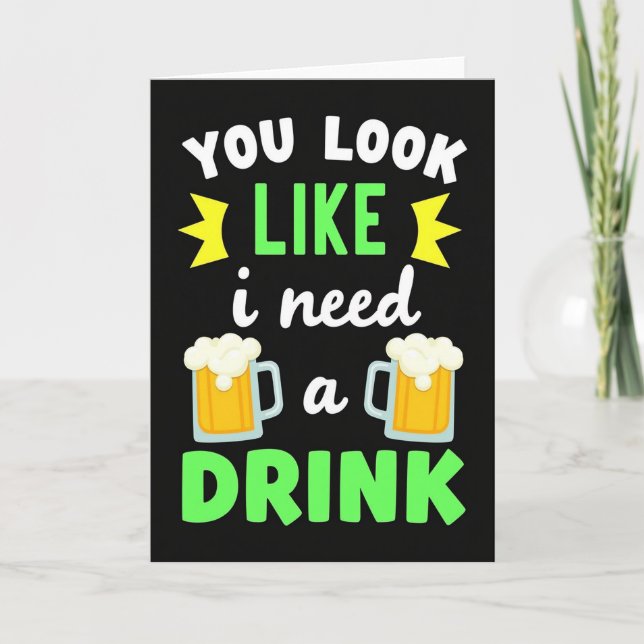 Tarjeta de Hora de Beber (Anverso)