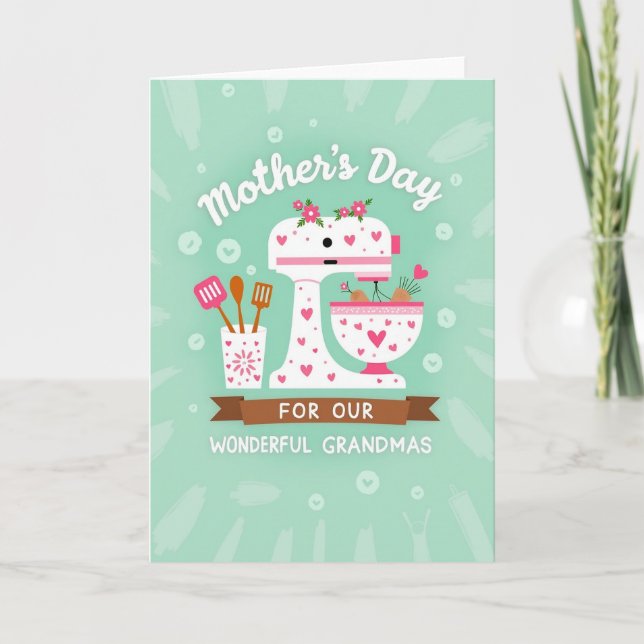 Tarjeta de Horneado de Abuelitas Dulces (Anverso)