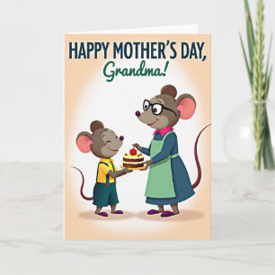 Tarjeta de Horneado del Día de las Madres Roedoras