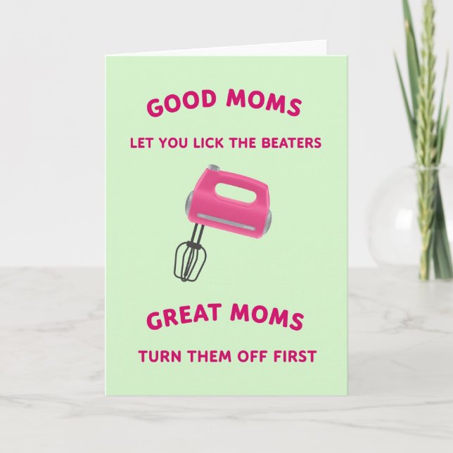 Tarjeta de Horneado para Buenas Madres (Anverso)