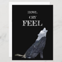Tarjeta de Howling Wolf Perosnalizada