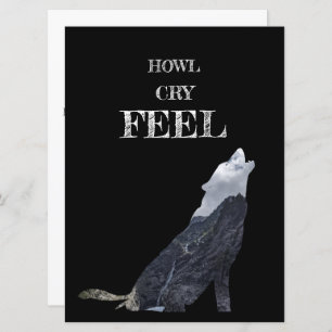 Tarjeta de Howling Wolf Perosnalizada