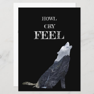 Tarjeta de Howling Wolf Perosnalizada