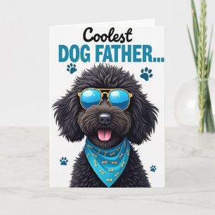 Tarjeta de Huellas de Pata Azuladas del Padre Perr
