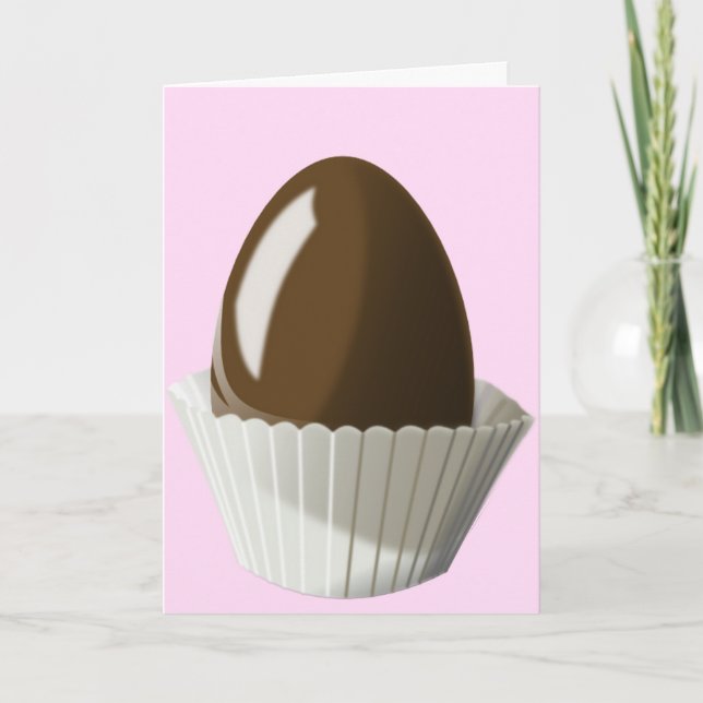 Tarjeta de huevo de chocolate (Anverso)