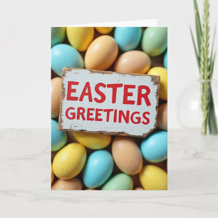 Tarjeta de Huevo de Felicitaciones de Pascua