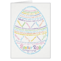 Tarjeta de Huevo de Pascua Mundial