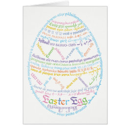 Tarjeta de Huevo de Pascua Mundial