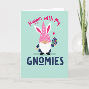 Tarjeta de huevo de vacaciones de primavera del gn