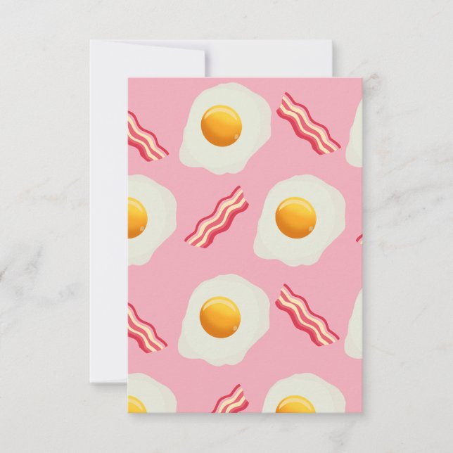 Tarjeta de huevo frito y tocino (Anverso)