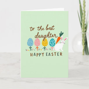 Tarjeta de huevos de lunares de primavera