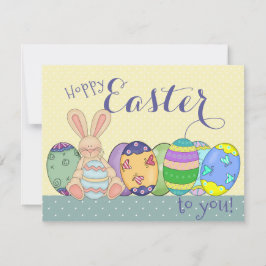 Tarjeta De Huevos De Semana Santa Para Niños
