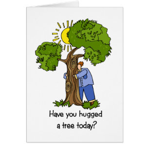 Tarjeta de Hugger del árbol