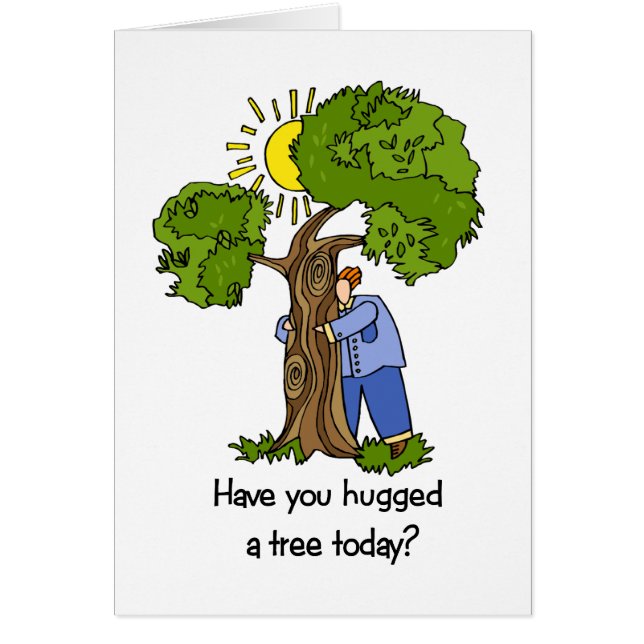 Tarjeta de Hugger del árbol (Frente)