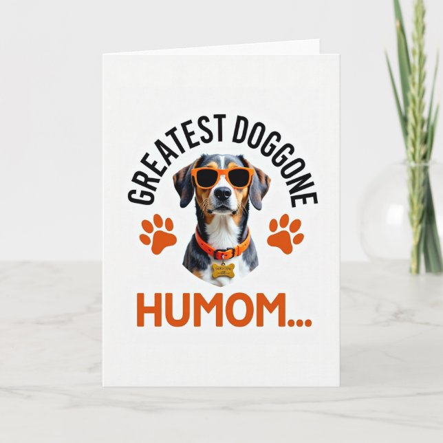 Tarjeta de Humom de perro geométrico (Anverso)