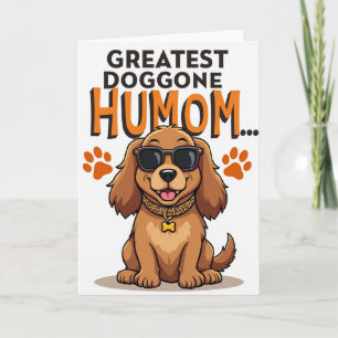Tarjeta de Humom Más Grande de Impresión Animal