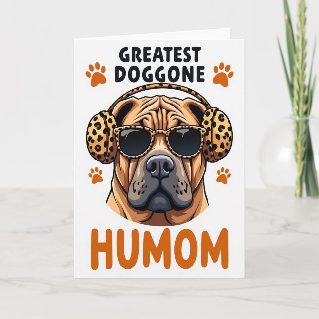 Tarjeta de Humom para Perro Genial (Anverso)