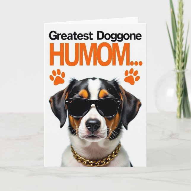 Tarjeta de Humom Perro Genial (Anverso)