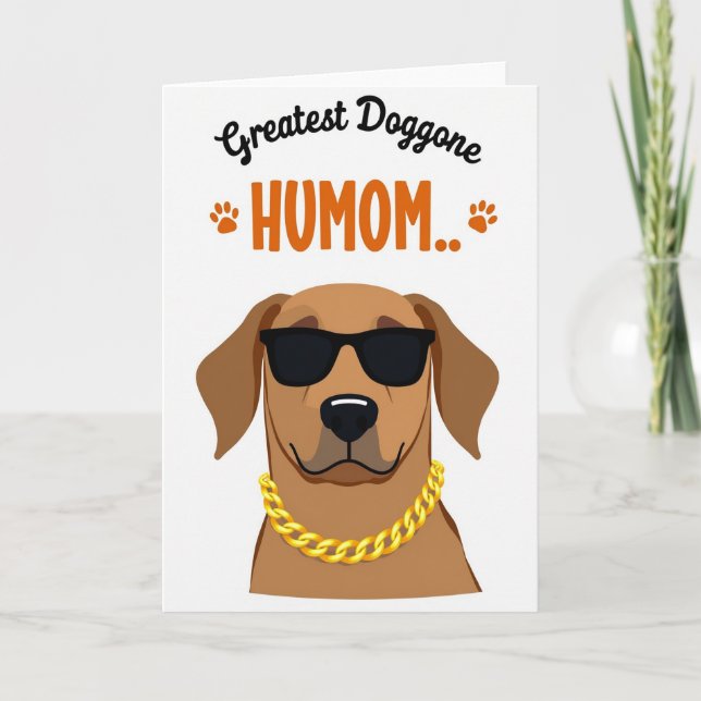 Tarjeta de Humor Canino de Lunares (Anverso)