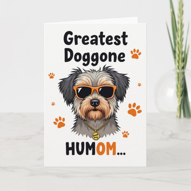 Tarjeta de Humor Canino Vibrante (Anverso)
