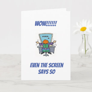 TARJETA DE **HUMOR DE ENVEJECIMIENTO/TE VEZ BIEN P