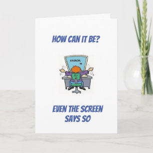 TARJETA DE **HUMOR DE ENVEJECIMIENTO/TE VEZ BIEN P