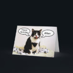 Tarjeta de humor de hermano de Allan Brother para<br><div class="desc">Puede cambiar fácilmente "Allan" por cualquier nombre o relación. Un gato de esmoquin expresa sus saludos de cumpleaños.</div>