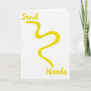Tarjeta de humor de pasta Enviar Fideos