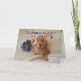 Tarjeta de humor de quimioterapia de gato Sphinx s